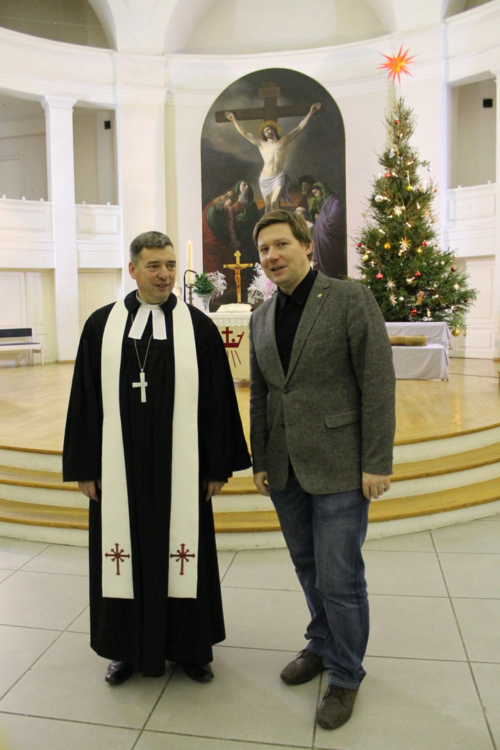 Алексей Гайдуков и Михаэль Шварцкопф, Петрикирхе,  24.12.2015